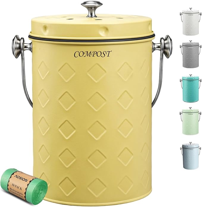 AOSION Countertop Compost Bin Kitchen, Odorless Indoor Compost Bin - Image 8