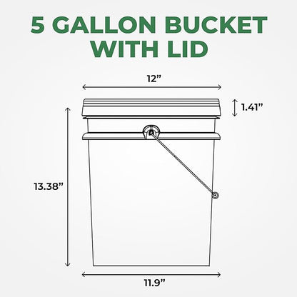 EconoHome 5-Gallon Yellow Bucket Pail Container - Image 7