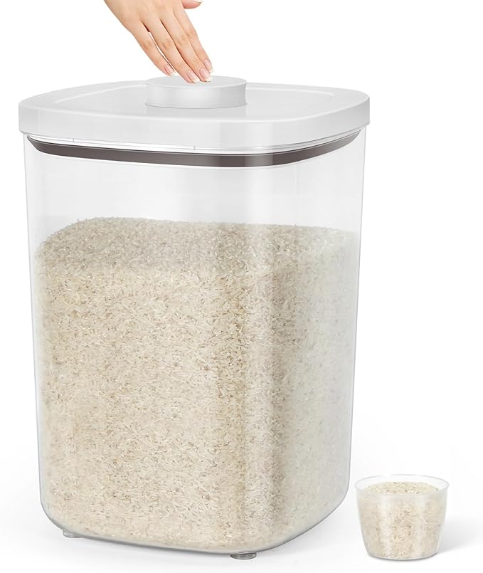 TBMax Large Flour Storage Container 10.56 Qt, 20 Lbs Rice Container by TBMax