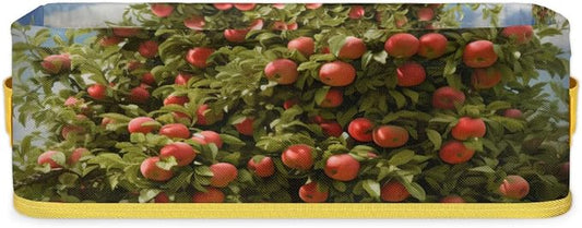 Orchard Apples Tree Bathroom Storage Basket, Foldable by ModaQua