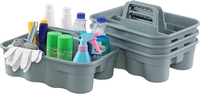 4-Pack Plastic Cleaning Caddy - Image 6