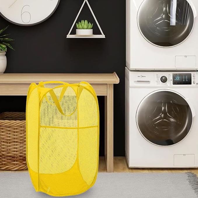 BATTOO Deluxe Strong Mesh Pop up Laundry Hamper Basket - Image 5