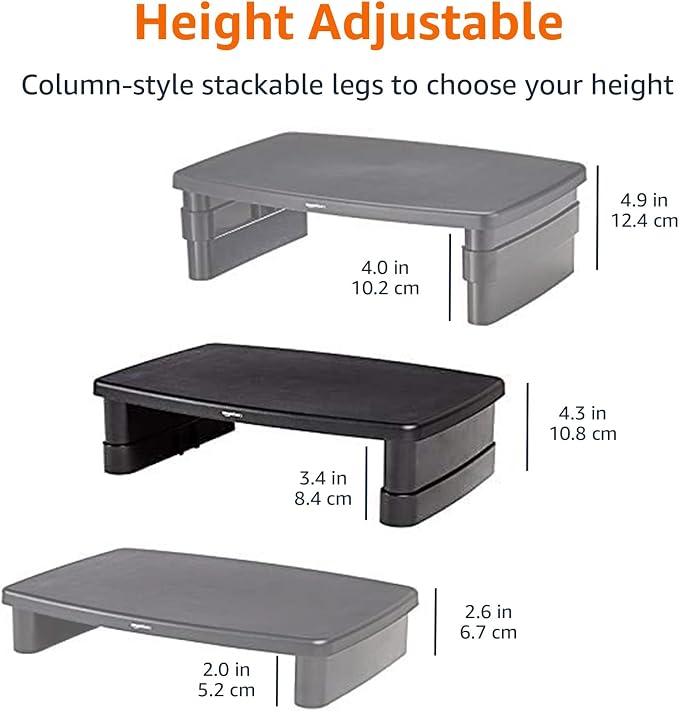 Amazon Basics Height Adjustable Monitor Stand Riser - Image 7