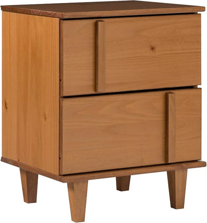 Walker Edison Sprague Contemporary Detailed Drawer Solid Wood Nightstand by WalkerEdison