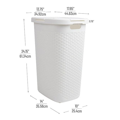 Mind Reader Slim Laundry Hamper - Image 3