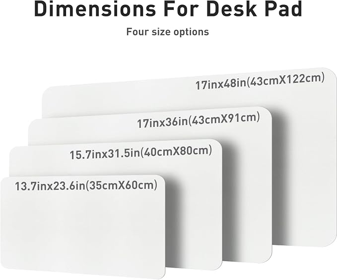 Aothia Leather Desk Pad Protector, Mouse Pad, Office Desk Mat, Non-Slip PU - Image 7