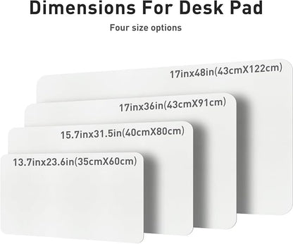 Aothia Leather Desk Pad Protector, Mouse Pad, Office Desk Mat, Non-Slip PU - Image 7