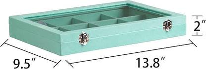 Frebeauty Velvet Jewelry Tray, 12 Grid Jewelry Organizer - Image 3