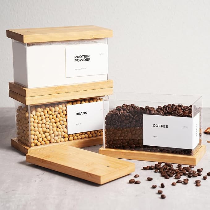 APT 1101 Bamboo Food Dispenser | Kitchen Organizers and Storage | Airtight - Image 10