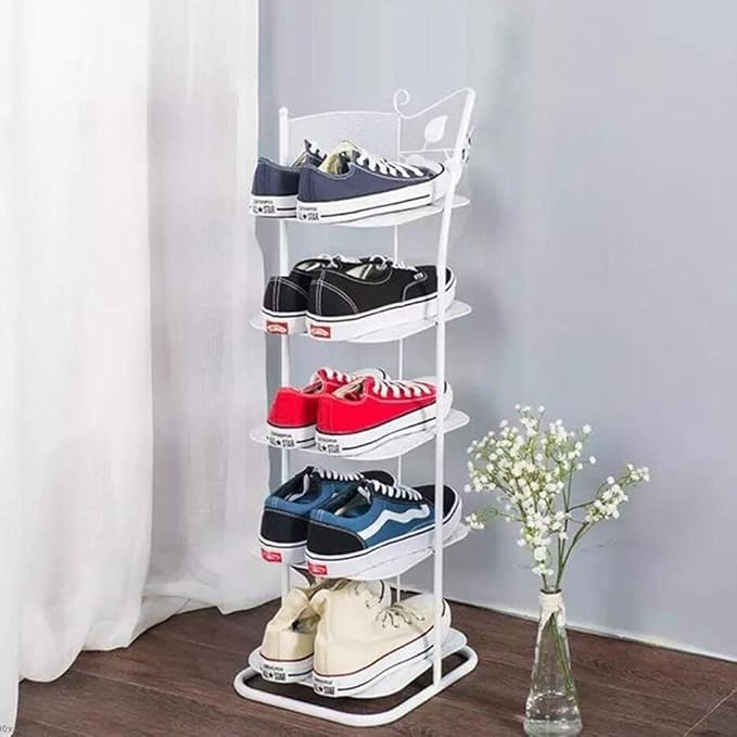 Shoe Rack, Standing Storage Bench Shoes Organizer Nonwoven Fabric Cover Small - Image 2