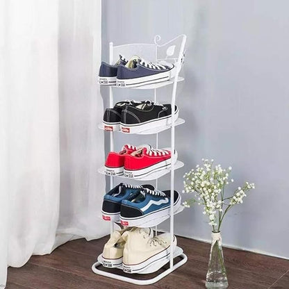 Shoe Rack, Standing Storage Bench Shoes Organizer Nonwoven Fabric Cover Small - Image 2