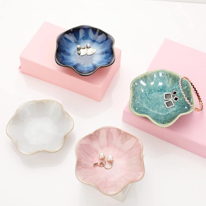 Ceramic Jewelry Dish, Leaf Jewelry Tray Key Tray, Jewelry Holder, Small Ring - Image 7
