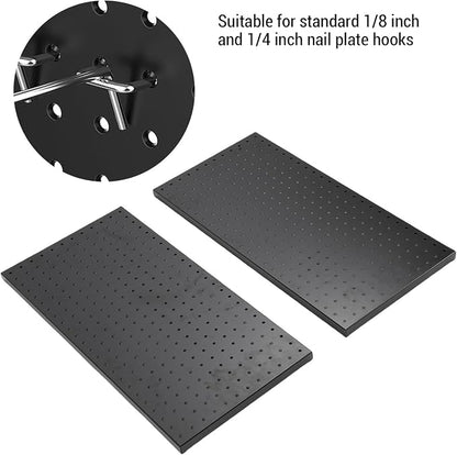 Hilitand Metal Pegboard Panels 2 Pack Heavy Duty Wall Mounted Tool Organizer - Image 5