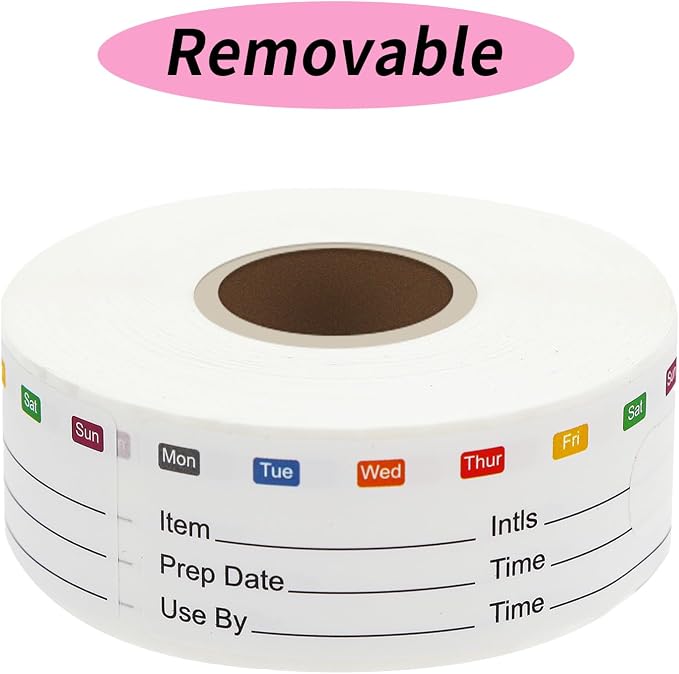 STARLIBOO Removable Freezer Labels, 1x3 Inch Food Labels by STARLIBOO