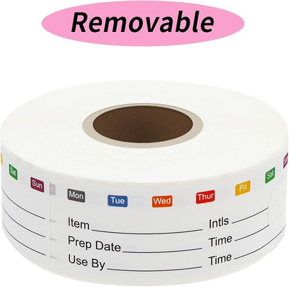 STARLIBOO Removable Freezer Labels, 1x3 Inch Food Labels by STARLIBOO