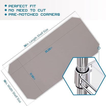 BRIAN & DANY Wire Shelf Liner 18" X 36", Heavy Duty Shelf Liners - Image 2