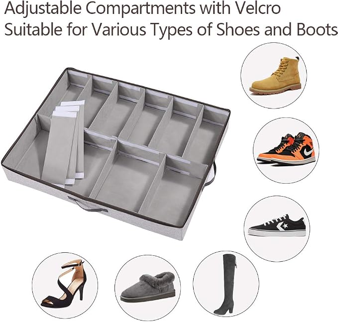 HOONEX Under Bed Shoe Storage Organizer - Image 2