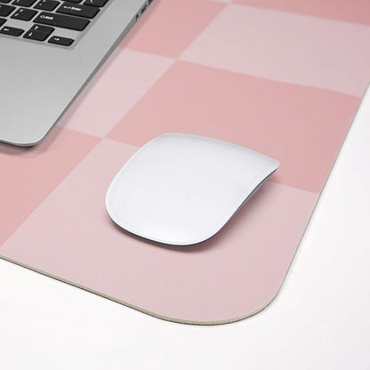Non-Slip Pink Desk Mat, Waterproof PU Leather Protector, Large Blotter - Image 4