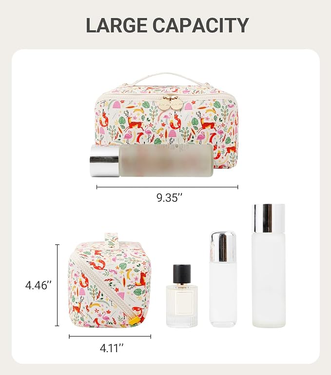 Aveniee Travel Makeup Bag for Women, Large Cosmetic Organizer - Image 6