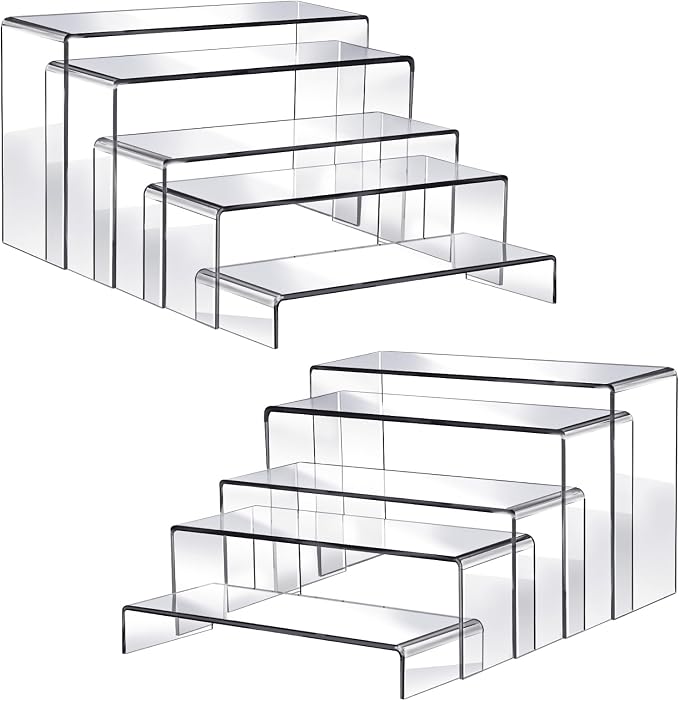 Fixwal 10pcs 2 Set Acrylic Risers by Fixwal