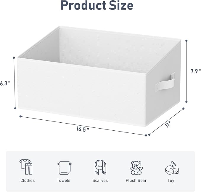 DIMJ Closet Storage Bins 6 Pack - Image 2