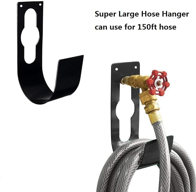 2 Pack Garden Hose Hanger Wall Mount Heavy Duty Hose Holder Hook Use - Image 2