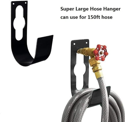 2 Pack Garden Hose Hanger Wall Mount Heavy Duty Hose Holder Hook Use - Image 2