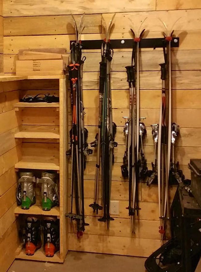 StoreYourBoard Ski Rack Wall Mount – Heavy-Duty Steel Ski Wall Mount Holds Up - Image 2