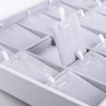 Oirlv Velvet Stackable Jewelry Tray Display Organizer, 15 Grids Insert | - Image 5