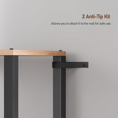 TUTOTAK Bookshelf, 5-Tier Tall Narrow Book Shelf - Image 7