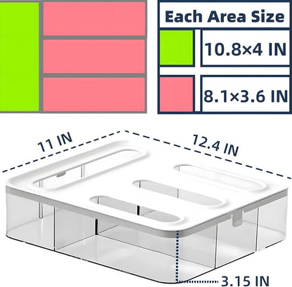 4-in-1 Food Storage Bag Organizer, Kitchen Drawer Plastic Bag Organizer - Image 2
