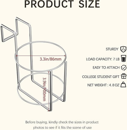 Cup Holder for Bed Drink Holder Water Bottle/Glass Organizer for Wood Dorm Room - Image 2
