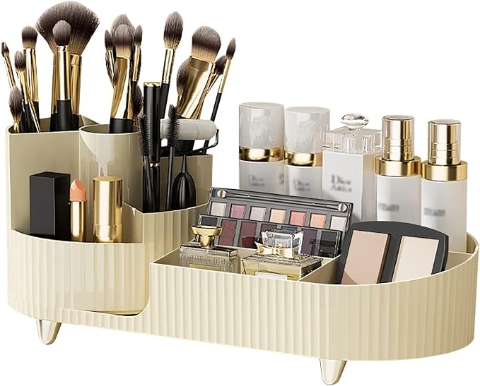 Vecolla Makeup Organizer, Perfume Organizer 360 Rotating Makeup Brush Holder by Vecolla