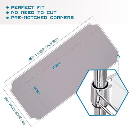 BRIAN & DANY Wire Shelf Liner 14" X 30", Heavy Duty Shelf Liners - Image 2