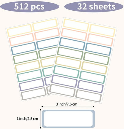STARLIBOO Removable Labels, Removable Colored Labels Stickers, Self-Adhesive - Image 3