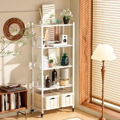 Folding Shelves No Assembly, 5 Tier Foldable Storage Shelves - Image 6