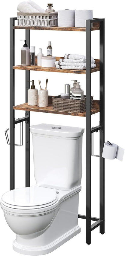 MAHANCRIS Over The Toilet Storage Rack, 3 Tier Bathroom Organizer Over Toilet - Image 9