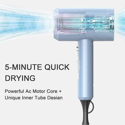 Slopehill Professional Ionic Hair Dryer, Powerful 1800W Fast Drying Low Noise - Image 2