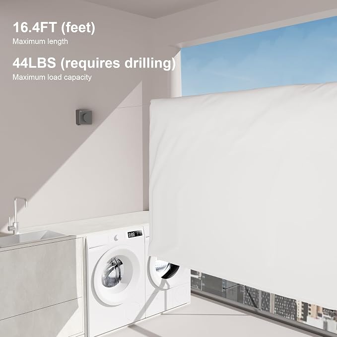 Suntree Retractable Clothesline in Grey - Image 7