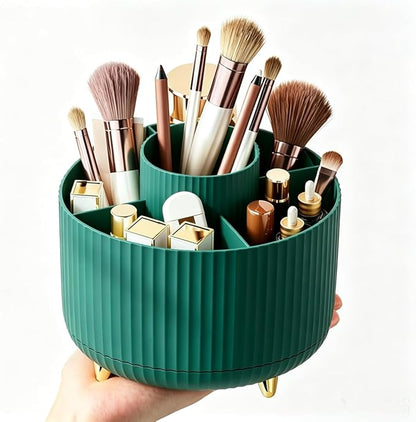 360 Degree Rotating Makeup Brush Holder Organizer Detachable Design 5 Slot Make - Image 7