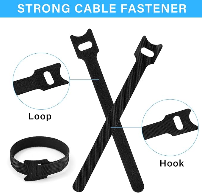 100pcs Reusable Cable Ties - Image 3