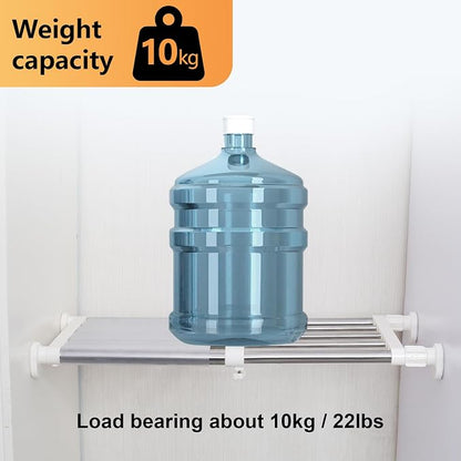 BAOYOUNI Closet Tension Shelf Rod Heavy Duty Wardrobe Organizer Adjustable - Image 7