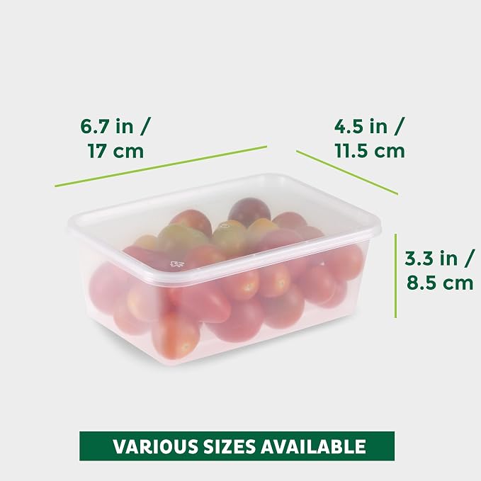 Freshware Food Storage Containers 34 oz Plastic Deli Containers - Image 4