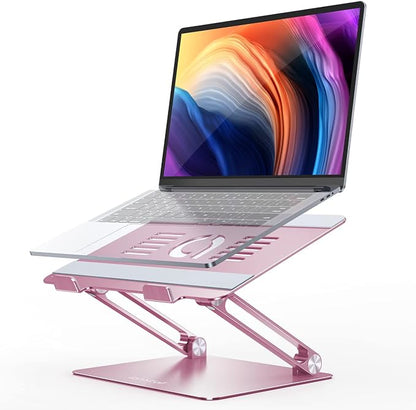Lamicall Adjustable Laptop Stand, Portable Laptop Riser, Aluminum Laptop Stand by Lamicall