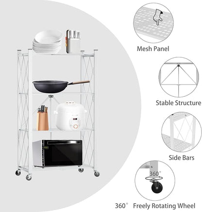 4 Tier Foldable Storage Shelf - Image 6