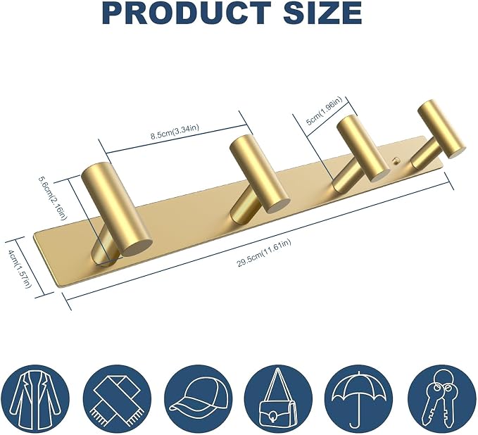 VAEHOLD Hat and Coat Wall Mount Rack - Image 7
