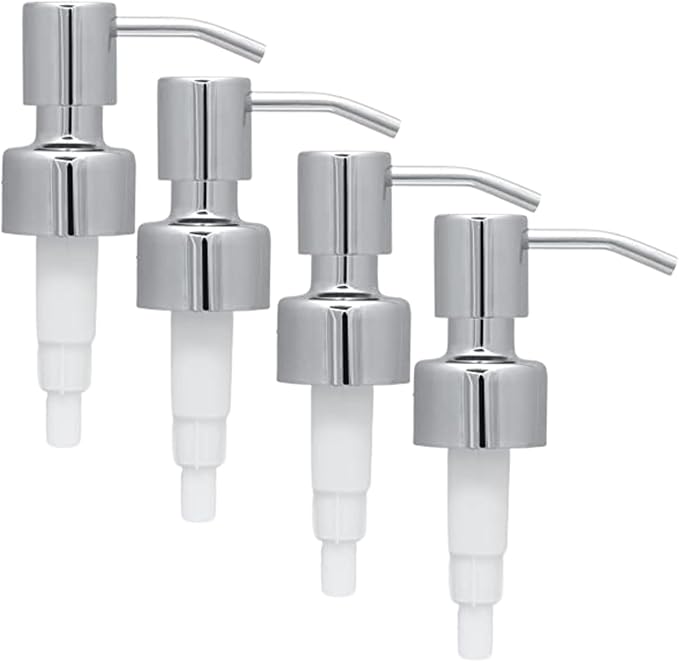 Stainless Steel Soap and Lotion Dispenser Pumps, Replacement by TopHomeStore