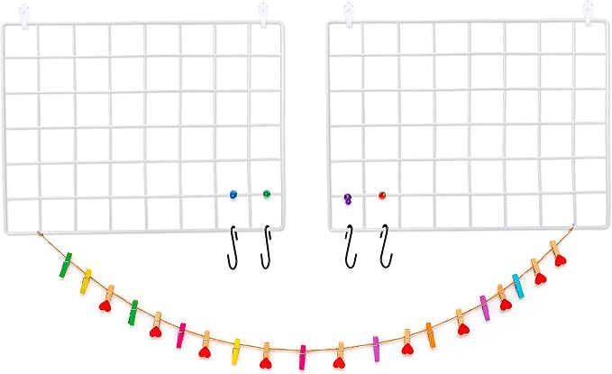 2 Pack Wire Wall Grid Panel | Photos & Pictures Display Grid Wall Panels | White - Image 7