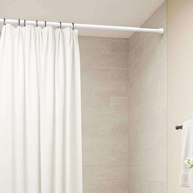 AIZESI 1Pc Spring Tension Curtain Rod, Adjustable 45-77 Inch, perfectly suitable - Image 5