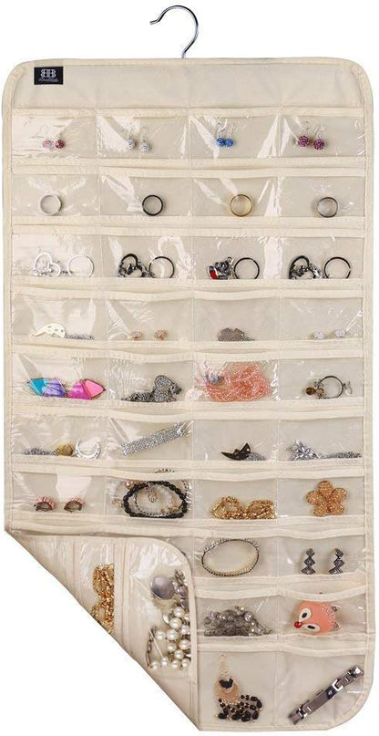 BB Brotrade Hanging Jewelry Organizer, Accessories Organizer, 80 Pocket - Image 2